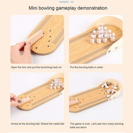 Wooden Bowling game for 3+
