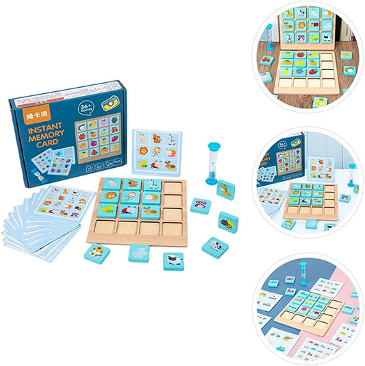 Wooden instant memory game for kids