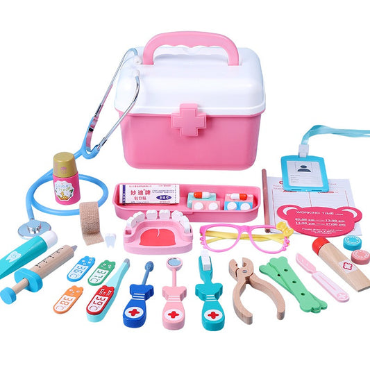 Tokid Wooden Doctor Set Role Play Pretend play Toy for 3+ Kids