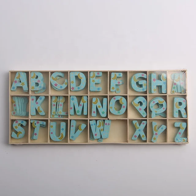 130 Pieces Wooden Alphabet Letters for Arts and Crafts